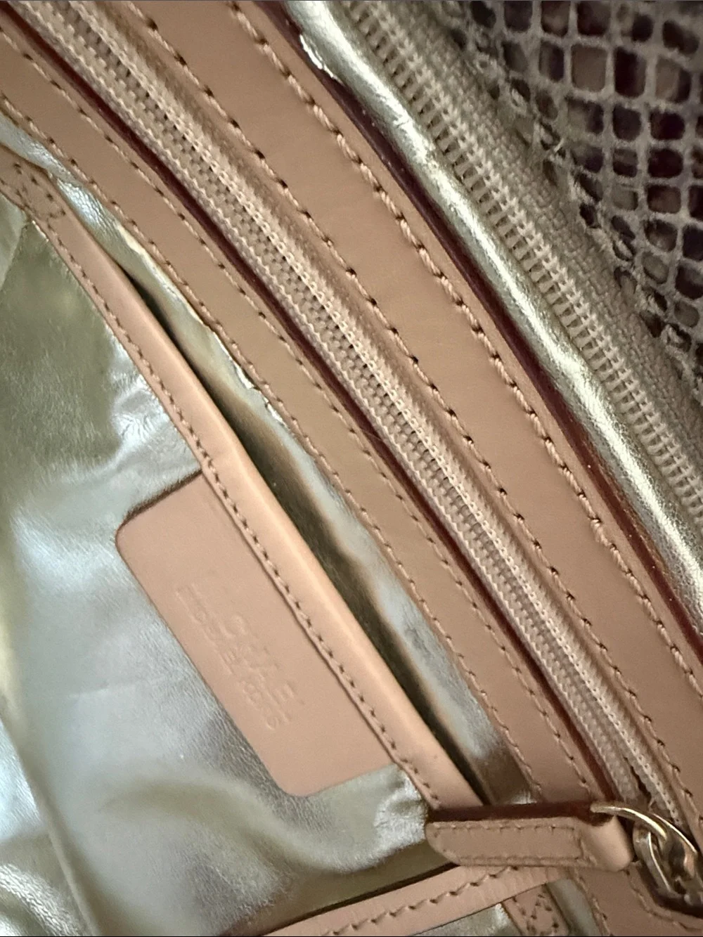 Michael Kors Snake-Print Tote in Beige and Taupe